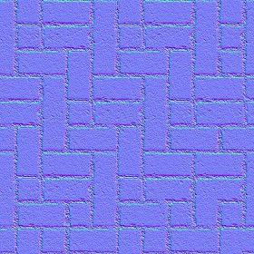 Textures   -   ARCHITECTURE   -   PAVING OUTDOOR   -   Parks Paving  - Concrete block park paving texture seamless 18836 - Normal
