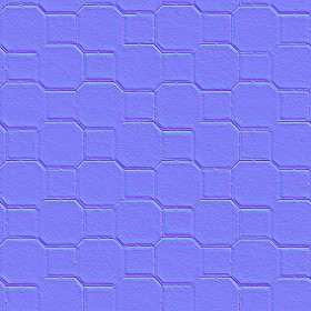Textures   -   ARCHITECTURE   -   PAVING OUTDOOR   -   Concrete   -   Blocks mixed  - concrete paving outdoor texture seamless 21340 - Normal