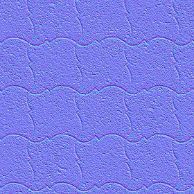 Textures   -   ARCHITECTURE   -   PAVING OUTDOOR   -   Pavers stone   -   Blocks mixed  - Pavers stone mixed size texture seamless 06169 - Normal