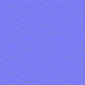 Textures   -   ARCHITECTURE   -   PAVING OUTDOOR   -   Concrete   -   Blocks mixed  - concrete paving PBR texture seamless 21821 - Normal