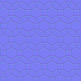 Textures   -   ARCHITECTURE   -   PAVING OUTDOOR   -   Concrete   -   Blocks mixed  - Concrete paving mixed size PBR texture seamelss 21989 - Normal
