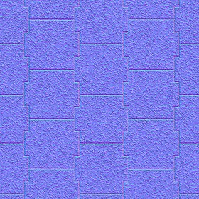 Textures   -   ARCHITECTURE   -   PAVING OUTDOOR   -   Pavers stone   -   Blocks mixed  - Pavers stone mixed size texture seamless 06172 - Normal