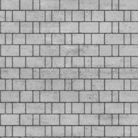 Textures   -   ARCHITECTURE   -   STONES WALLS   -   Stone blocks  - Wall stone with regular blocks texture seamless 08377 - Displacement