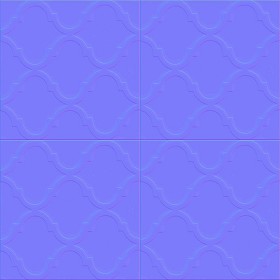 Textures   -   ARCHITECTURE   -   TILES INTERIOR   -   Cement - Encaustic   -   Cement  - Cement concrete tile texture seamless 16825 - Normal