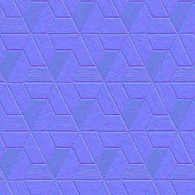 Textures   -   ARCHITECTURE   -   PAVING OUTDOOR   -   Concrete   -   Blocks mixed  - Concrete paving PBR texture seamless 22076 - Normal