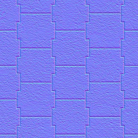 Textures   -   ARCHITECTURE   -   PAVING OUTDOOR   -   Pavers stone   -   Blocks mixed  - Pavers stone mixed size texture seamless 06175 - Normal