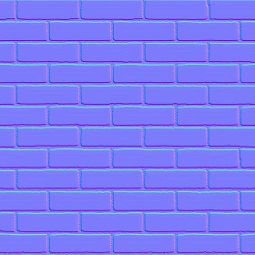 Textures   -   ARCHITECTURE   -   BRICKS   -   Facing Bricks   -   Smooth  - Facing smooth bricks texture seamless 00258 - Normal