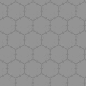 Textures   -   ARCHITECTURE   -   TILES INTERIOR   -   Marble tiles   -   White  - Hexagonal white marble tile texture seamless 20619 - Displacement