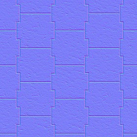 Textures   -   ARCHITECTURE   -   PAVING OUTDOOR   -   Pavers stone   -   Blocks mixed  - Pavers stone mixed size texture seamless 06176 - Normal