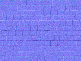 Textures   -   ARCHITECTURE   -   PAVING OUTDOOR   -   Terracotta   -   Blocks regular  - Cotto paving outdoor texture seamless 20556 - Normal