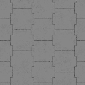 Textures   -   ARCHITECTURE   -   PAVING OUTDOOR   -   Pavers stone   -   Blocks mixed  - Pavers stone mixed size texture seamless 06178 - Displacement