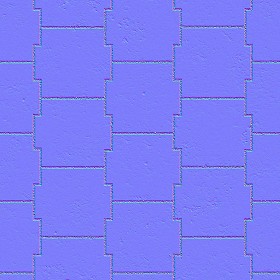 Textures   -   ARCHITECTURE   -   PAVING OUTDOOR   -   Pavers stone   -   Blocks mixed  - Pavers stone mixed size texture seamless 06178 - Normal