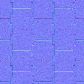 Textures   -   ARCHITECTURE   -   PAVING OUTDOOR   -   Pavers stone   -   Blocks mixed  - Pavers stone mixed size texture seamless 06179 - Normal