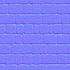 Textures   -   ARCHITECTURE   -   ROADS   -   Paving streets   -   Cobblestone  - Street porfido paving cobblestone texture seamless 07427 - Normal