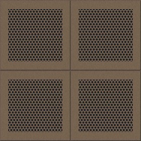 Textures   -   MATERIALS   -   METALS   -   Perforated  - Brown ceiling perforated metal texture seamless 10569 - Specular