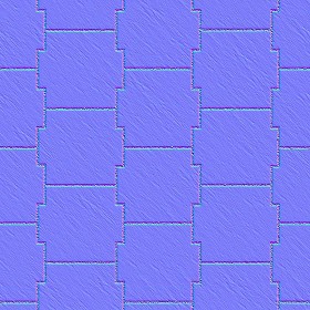 Textures   -   ARCHITECTURE   -   PAVING OUTDOOR   -   Pavers stone   -   Blocks mixed  - Pavers stone mixed size texture seamless 06183 - Normal