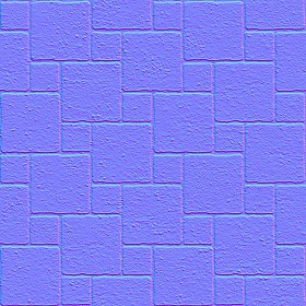 Textures   -   ARCHITECTURE   -   PAVING OUTDOOR   -   Concrete   -   Blocks regular  - Paving outdoor concrete regular block texture seamless 05722 - Normal