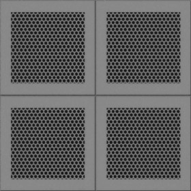 Textures   -   MATERIALS   -   METALS   -   Perforated  - Cream ceiling perforated metal texture seamless 10571 - Displacement