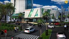MODERN OFFICE BUILDING - Yossie Dian Purnomo Yossie Dian Purnomo | Daylight View | Sketchup 2013 | Vray 2.0 | Ps Cs4