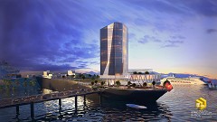 MODERN OFFICE BUILDING - nhat quang | office on boat challenge | su-3Dmax and vray 3.0 for max