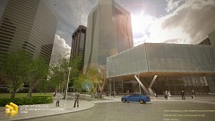 MODERN OFFICE BUILDING - roberto olmos | Entry No 1 | Sketch up - v ray 2.0- photoshop cs6