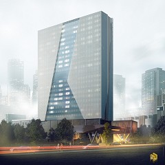 MODERN OFFICE BUILDING - vich nguyen | overview | 3dmax and Photoshop