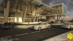 MODERN OFFICE BUILDING - Darmawan Dar | Good morning | SketchUP 2013 + Vray 2.0 + Photoshop CS4