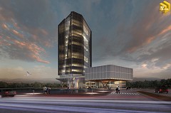MODERN OFFICE BUILDING - Alf Prisco | Entry No 1 | Artlantis 5 & Photoshop