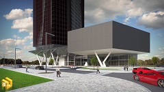 MODERN OFFICE BUILDING - Alf Prisco | Entry No 2 | Maxwell Render & Photoshop